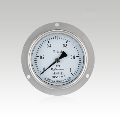 YB系列軸向型不銹鋼壓力表
